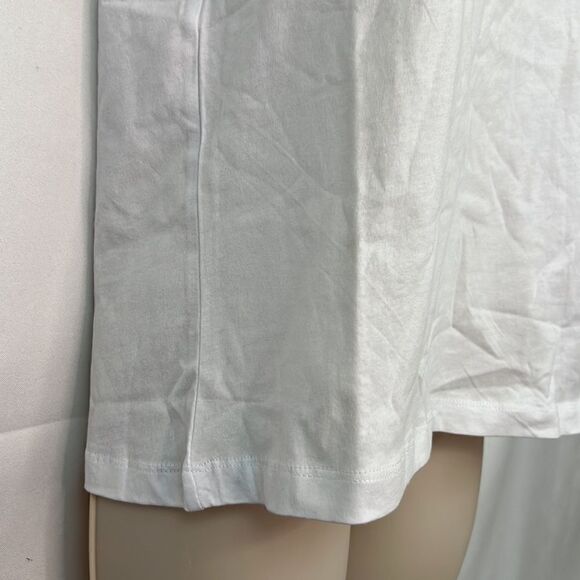 Charlie Holiday White Gone fishing slim tee embroidered shell NWT - Picture 5 of 11